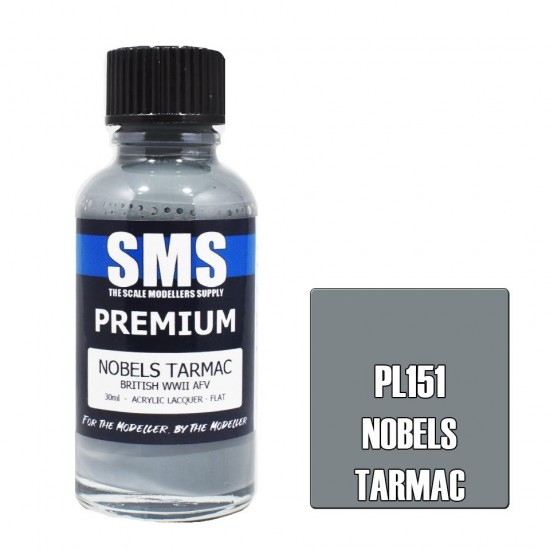 Acrylic Lacquer Paint - Premium Nobels Tarmac (30ml) 