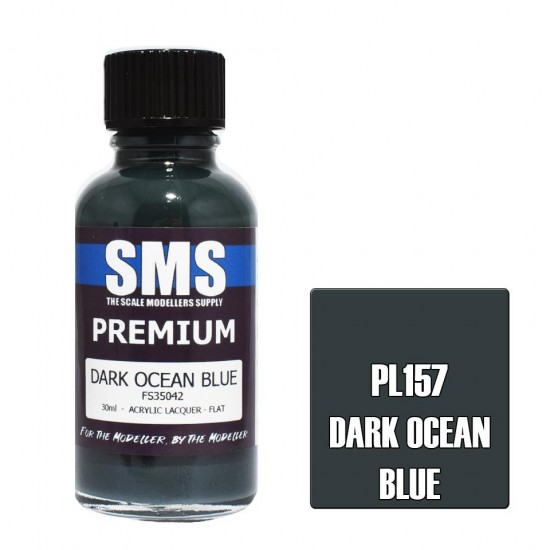 Acrylic Lacquer Paint - Premium Dark Ocean Blue FS35042 (30ml)