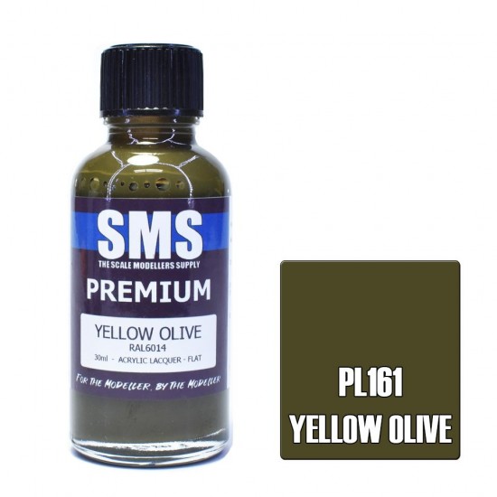 Acrylic Lacquer Paint - Premium Yellow Olive (30ml)
