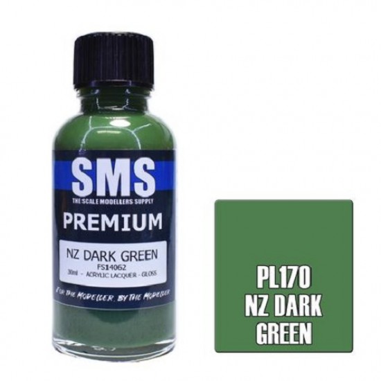Acrylic Lacquer Paint - Premium NZ Dark Green (30ml)