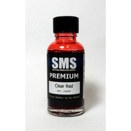 Translucent Red Lacque Acrylic Lacquer Paint - Premium #Clear Red (30ml) The Scale Modellers ...
