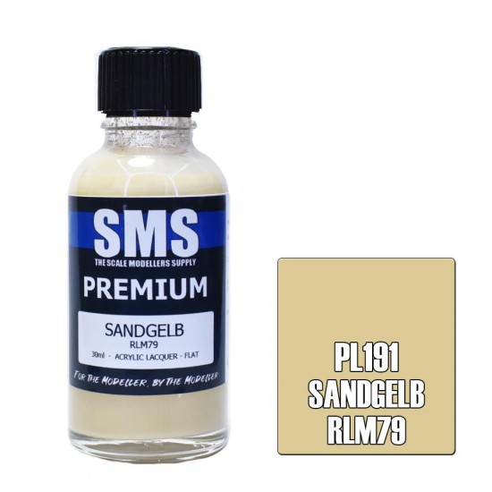 Acrylic Lacquer Paint - Premium Sandgelb RLM79 (30ml)