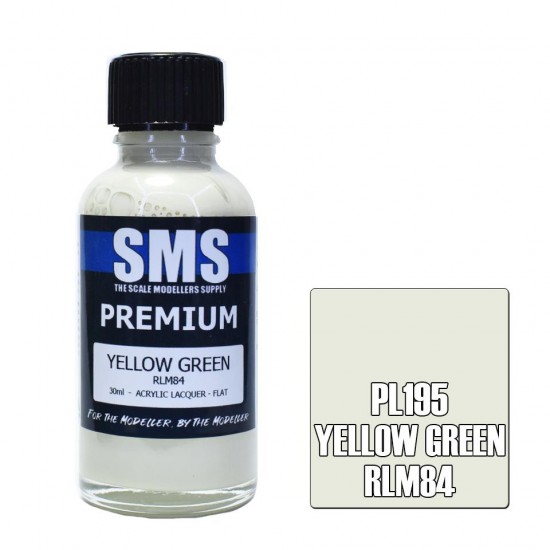 Acrylic Lacquer Paint - Premium Yellow Green RLM84 (30ml)