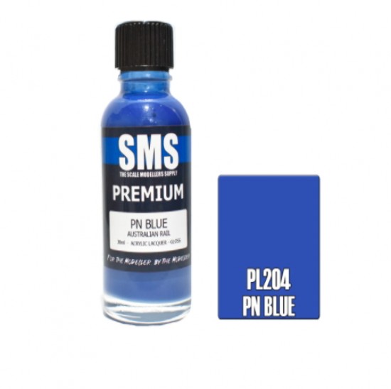 Acrylic Lacquer Paint - Premium PN Blue (Australian Rail, 30ml)