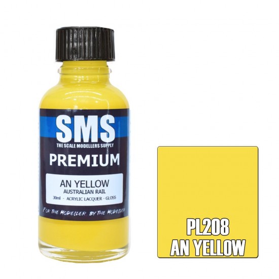 Acrylic Lacquer Paint - Premium AN Yellow (30ml)