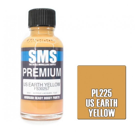 Acrylic Lacquer Paint - Premium US Earth Yellow FS30257 (30ml)