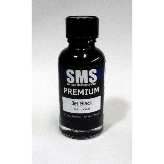 Acrylic Lacquer Paint - Premium #Jet Black (30ml)