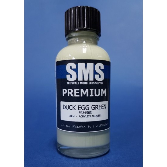 Acrylic Lacquer Paint - Premium Duck Egg Green (30ml)