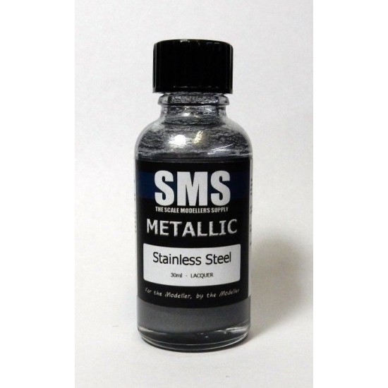 Acrylic Lacquer Paint - Metallic #Stainless Steel (30ml)