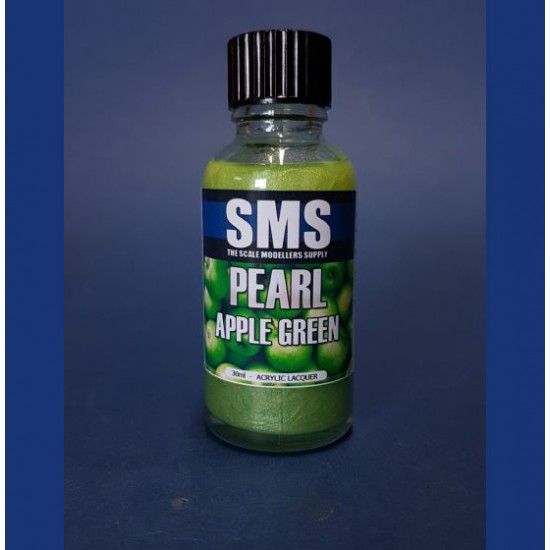Acrylic Lacquer Paint - Pearl Apple Green (30ml)