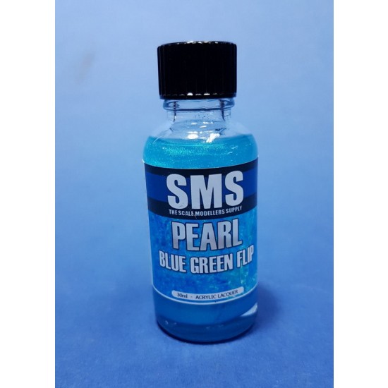 Acrylic Lacquer Paint - Pearl Blue Green Flip 30ml