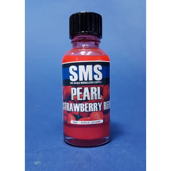 Acrylic Lacquer Paint - Pearl Strawberry Red (30ml)