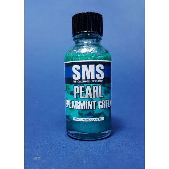 Acrylic Lacquer Paint - Pearl Spearmint Green (30ml)