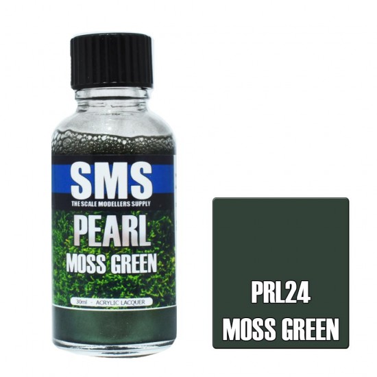 Acrylic Lacquer Paint - Pearl Moss Green (30ml)
