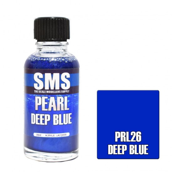 Acrylic Lacquer Paint - Pearl Deep Blue (30ml)