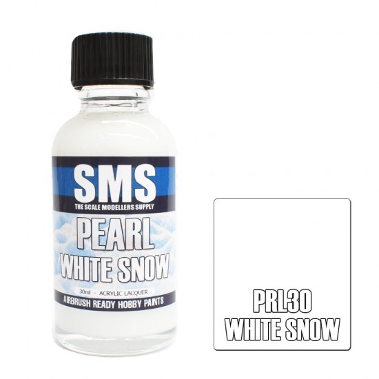 Acrylic Lacquer Paint - Pearl White Snow (30ml)
