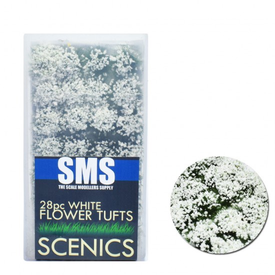 Flower Tufts White (28pcs)