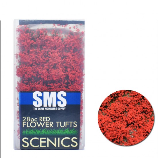 Flower Tufts Red (28pcs)