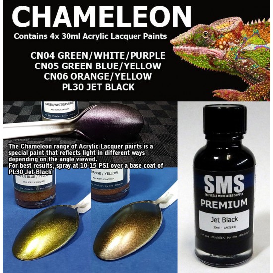Acrylic Lacquer Paint Set - Chameleon Colour Vol.2 (4 x 30ml)