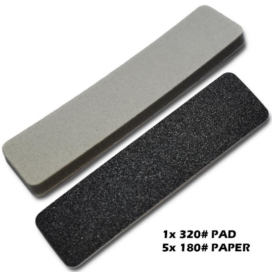 Sanding Plate Refill #Coarse (5x 180 paper, 1x #320 pad)