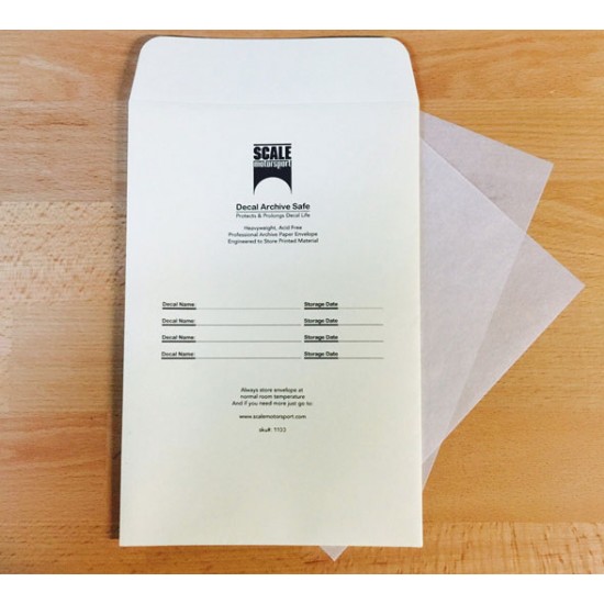 Decal Archive Safe Envelopes 6"x9"(152.4mm x 228.6mm)