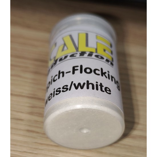 White Flocking Powder Flocking Powder - White (5g, appox.115ml) Scale Production SP-FLOCK8
