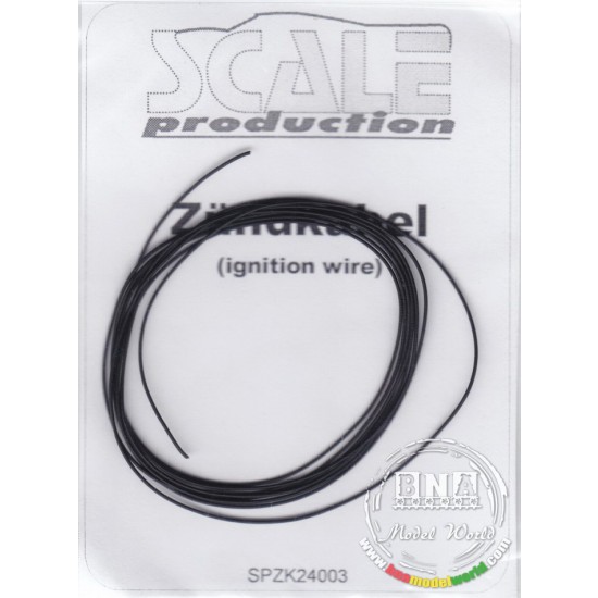 1/24 Ignition Wire - Black (1m)