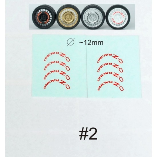 Decals for 1/24 OZ Racing Wheels #2