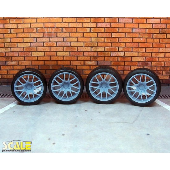 1/24 1/25 19" 3SDM-0.01 Wheels w/Profile Tyres