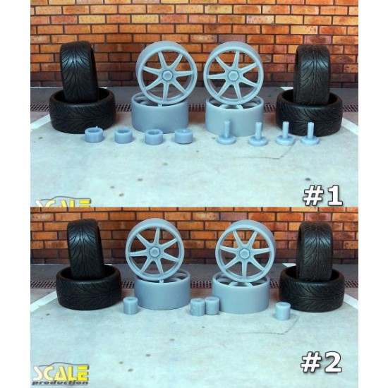 1/24 1/25 18" Axis Se7en Wheels without Tyre