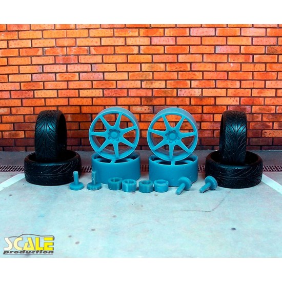 1/24 19" Konig Tantrum Wheels with Nankangw Tyres