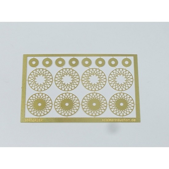 1/24 Wheel Inserts 15mm BBS E56 (Photo-Etched Sheet)