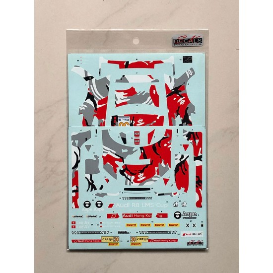 1/24 Audi R8 LMS FIA GT World Cup Macau 15 Audi Hong Kong Decal