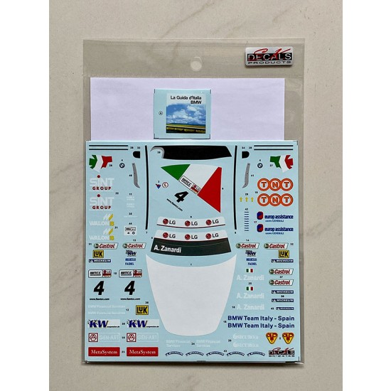 1/24 BMW 320i E46 FIA WTCC Race of Germany 2005 BMW Team Italy-Spain #4 Decal