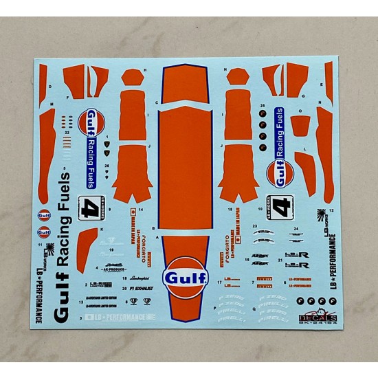 1/24 LB-WORKS Lamborghini AVENTADOR Ver.1 Gulf Decal