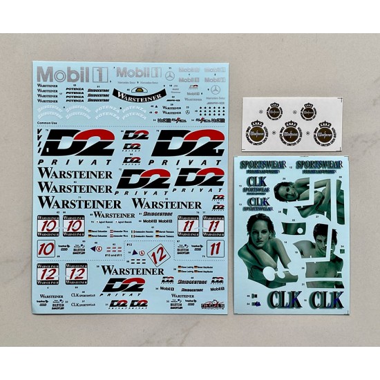 1/24 Mercedes-Benz CLK-GTR FIA GT Championship 1997 AMG Mercedes Decal