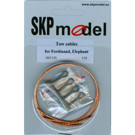 Tow Cable for 1/35 German Ferdinand, Elephant Tanks