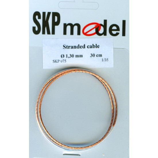 Stranded Cable (Diameter: 1.3mm, 30cm) for 1/35 Scale