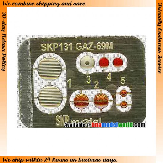 1/35 GAZ-69 Lenses and Tail Lights for Bronco/SKP kits
