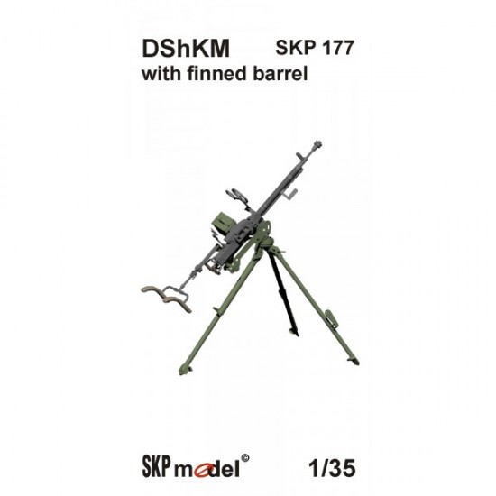 1/35 Dshkm Heavy Machine Gun with Finned Barrel