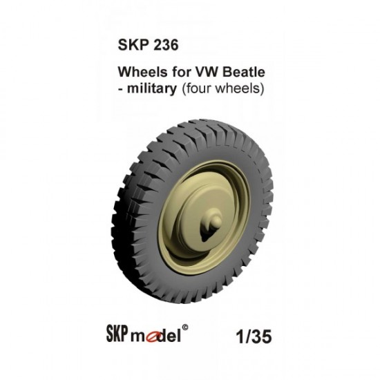 1/35 Military Volkswagen (VW) Beetle Wheels (4 wheels)