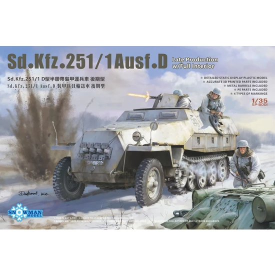 1:35 Sd.kfz.251/1 Ausf.D Late with Full Interior