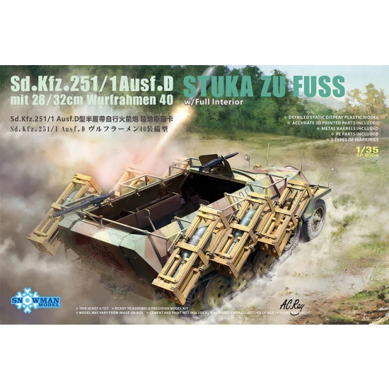 1:35 SdKfz.251/1 Ausf.D mit 28/32cm Wurfrahmen 40 Stuka Zu Fuss