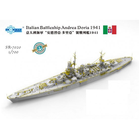 1/700 Italian Battleship Andrea Doria 1941