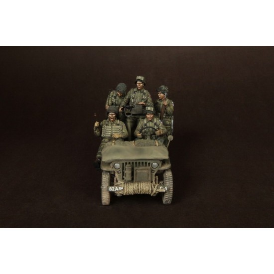 1/35 US Airbornes with Sergeant for Jeep, Normandy 1944 (5 figures)