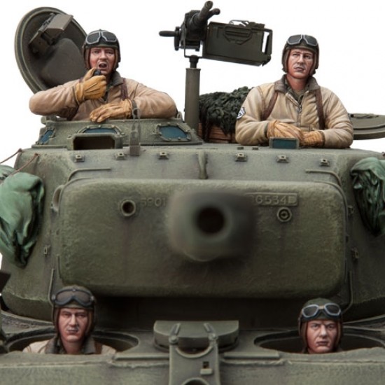 1/16 WWII US Tank Crew #4 (4 figures)