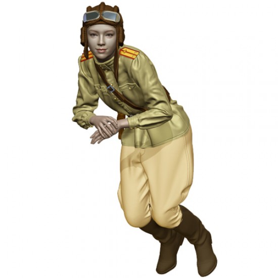 1/35 WWII Russian Female Tank Driver