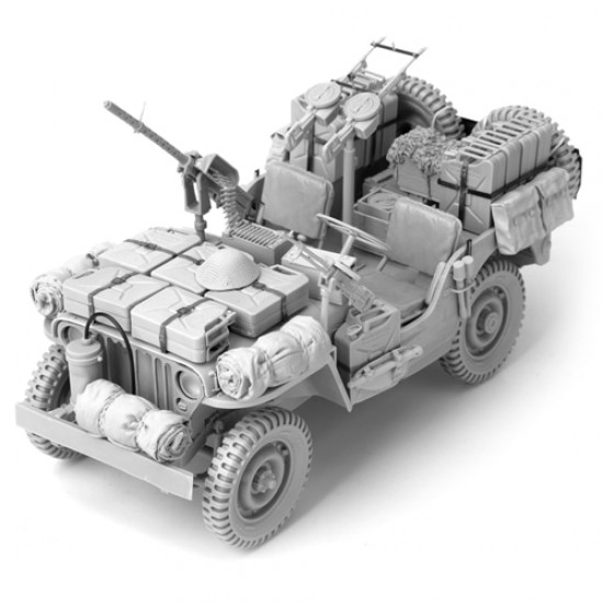 Sol Models 1/16 WWII British SAS 1/4 ton Patrol Car 2 SOL Resin Factory MM381