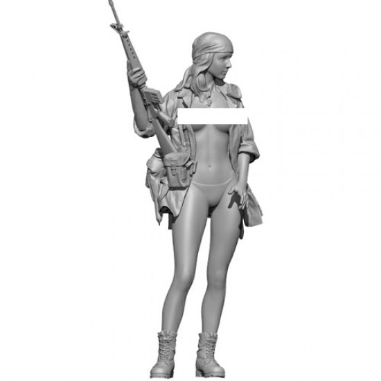 1/24 EVELYN Topless Pin Up/Military/Army Girl