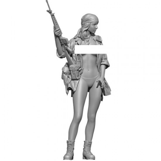 1/9 EVELYN Topless Pin Up/Military/Army Girl